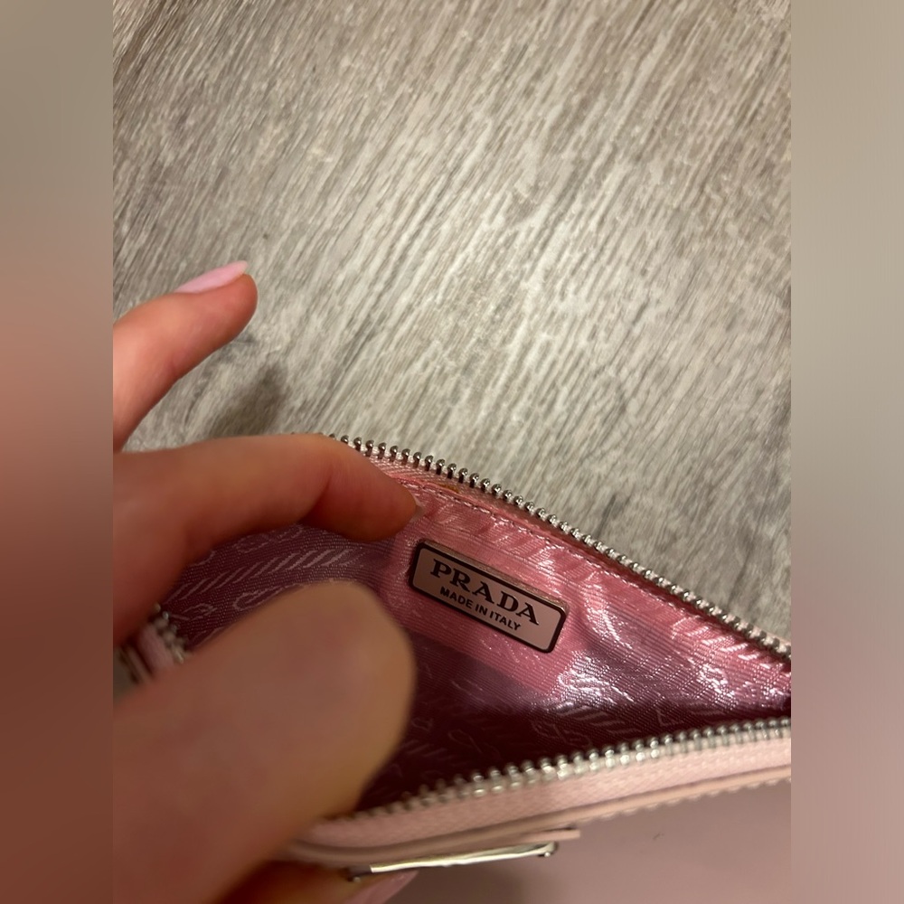 Prada Pink Saffiano Leather Clutch - Picture 2 of 4